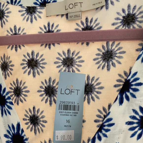 NWT Size 16 Petite Loft Romper - Picture 3 of 4